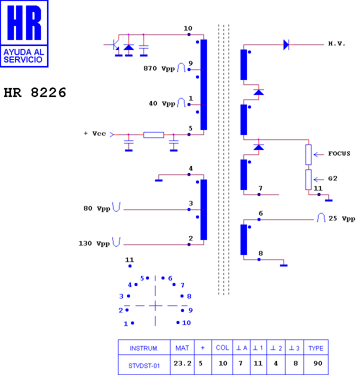 Schematic diagram for HR 8226