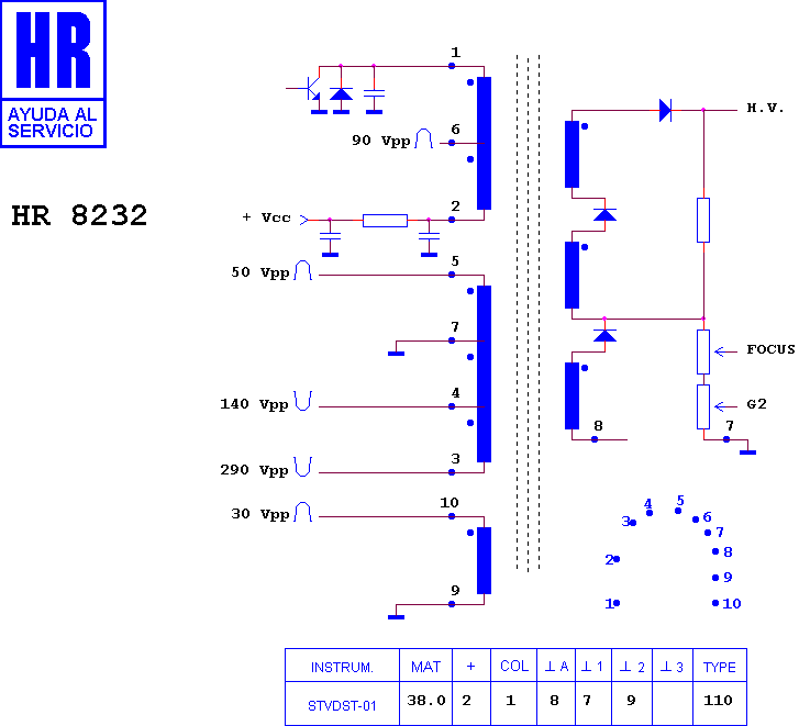 Schematic diagram for HR 8232