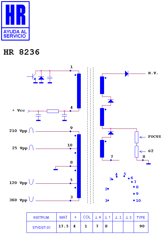 Schematic diagram for HR 8236