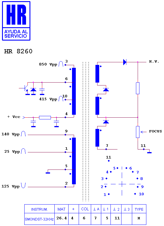 Schematic diagram for HR 8260