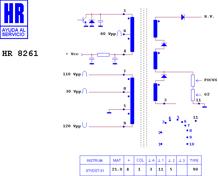 Schematic diagram for HR 8261