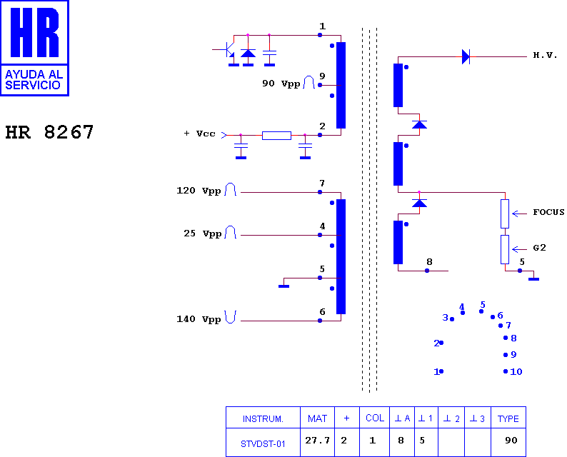 Schematic diagram for HR 8267