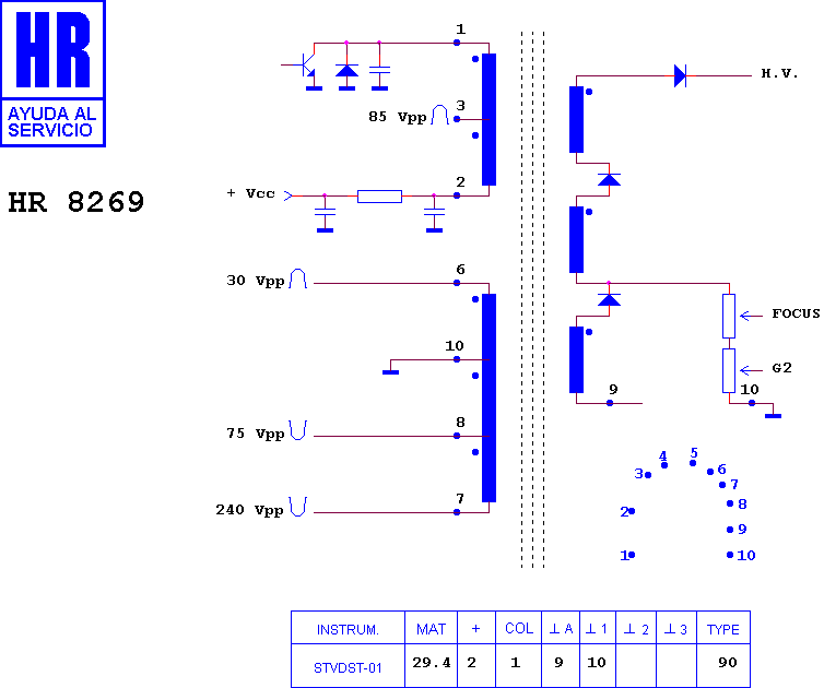 Schematic diagram for HR 8269