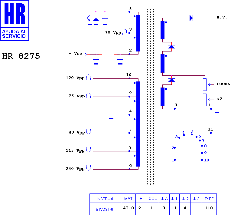 Schematic diagram for HR 8275