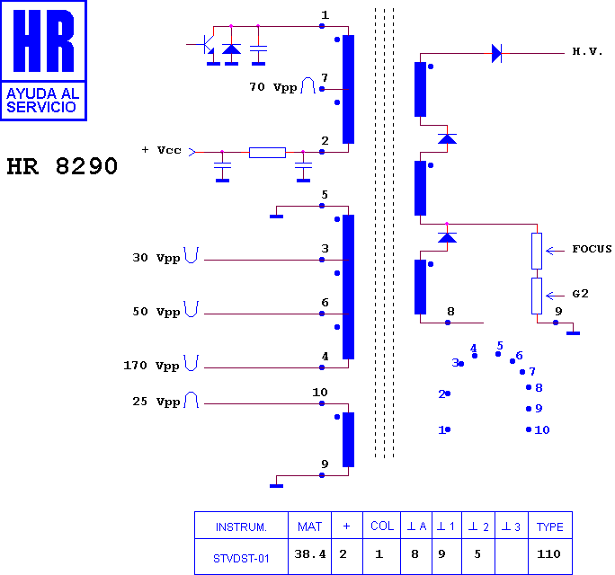 Schematic diagram for HR 8290