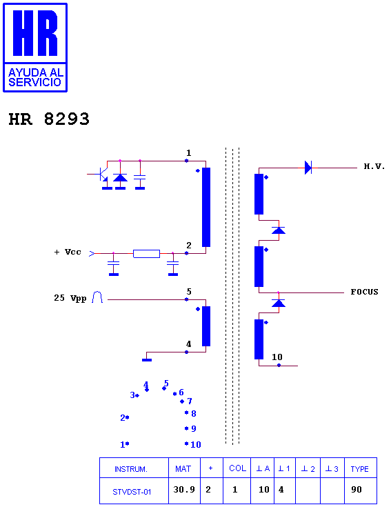Schematic diagram for HR 8293