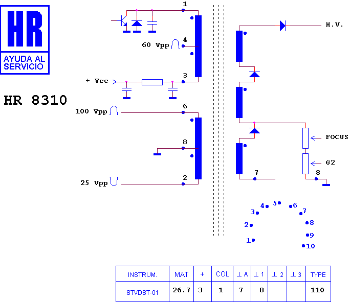 Schematic diagram for HR 8310