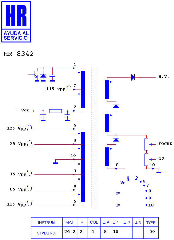 Schematic diagram for HR 8342