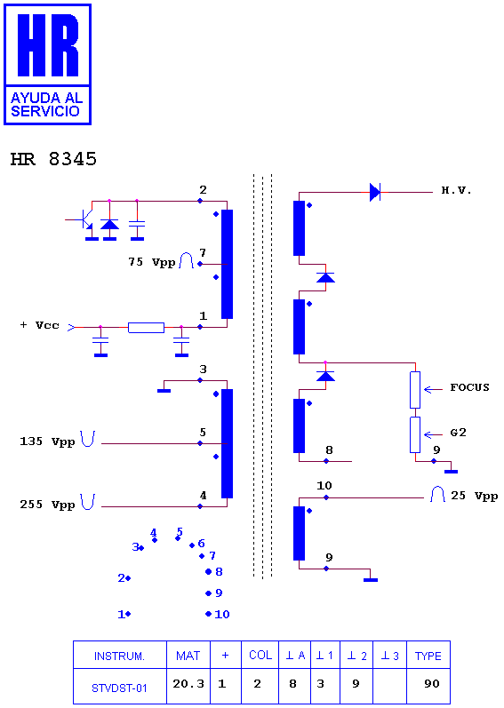 Schematic diagram for HR 8345
