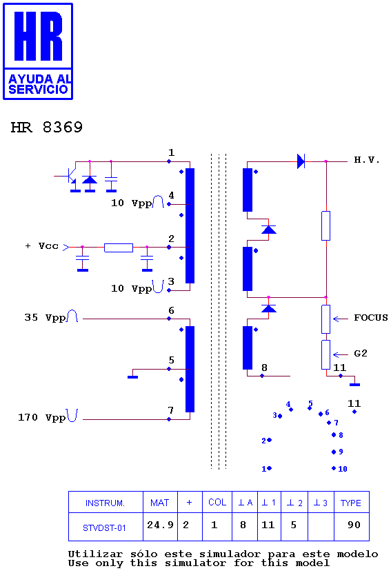Schematic diagram for HR 8369