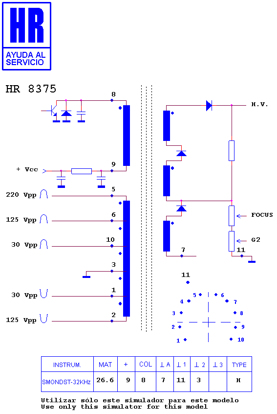 Schematic diagram for HR 8375