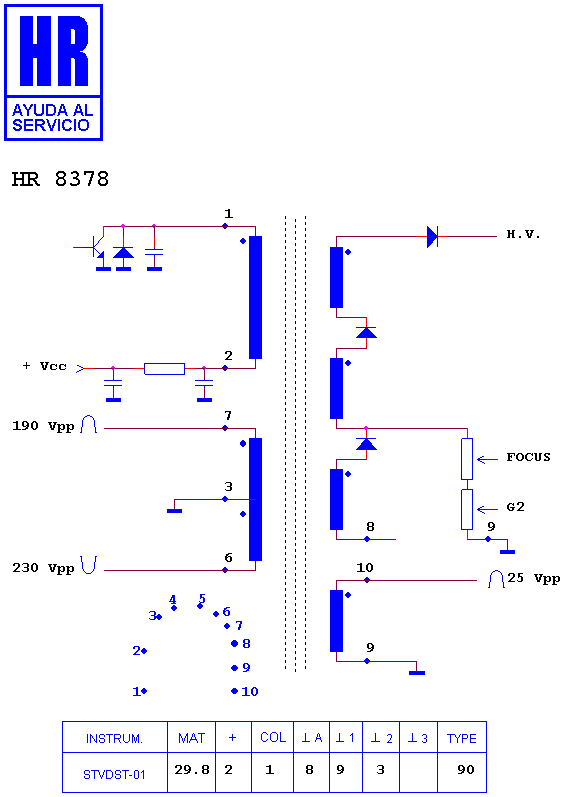 Schematic diagram for HR 8378