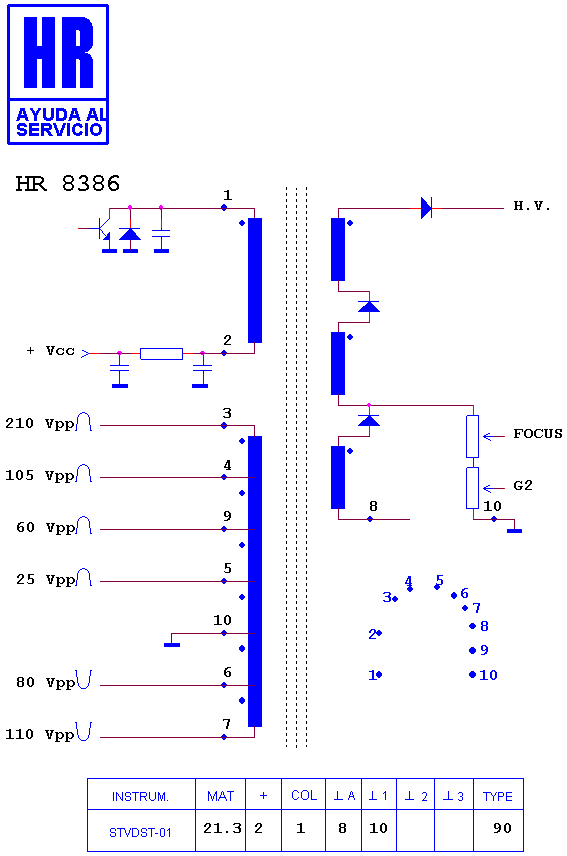 Schematic diagram for HR 8386