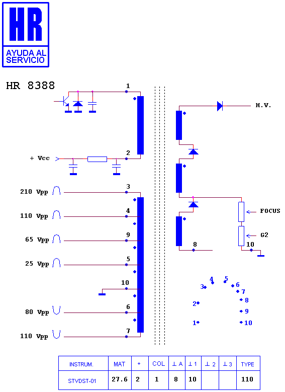 Schematic diagram for HR 8388