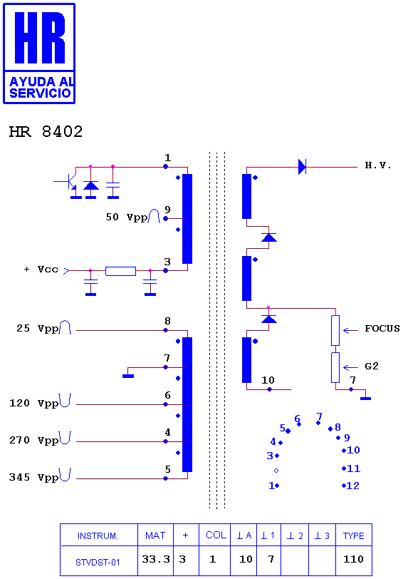 Schematic diagram for HR 8402