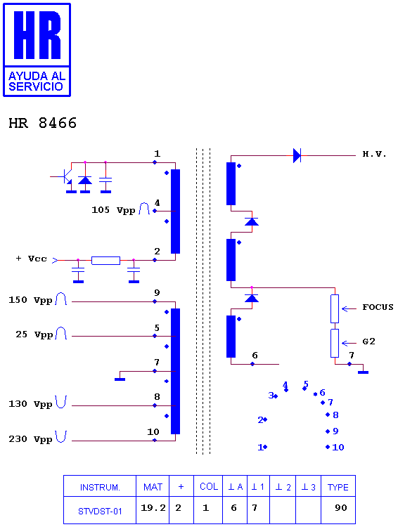 Schematic diagram for HR 8466