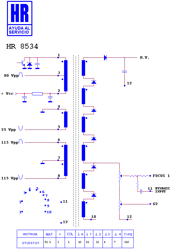 Schematic diagram for HR 8534