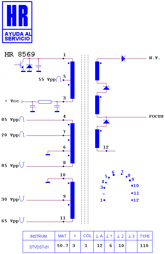 Schematic diagram for HR 8569
