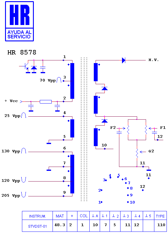 Schematic diagram for HR 8578