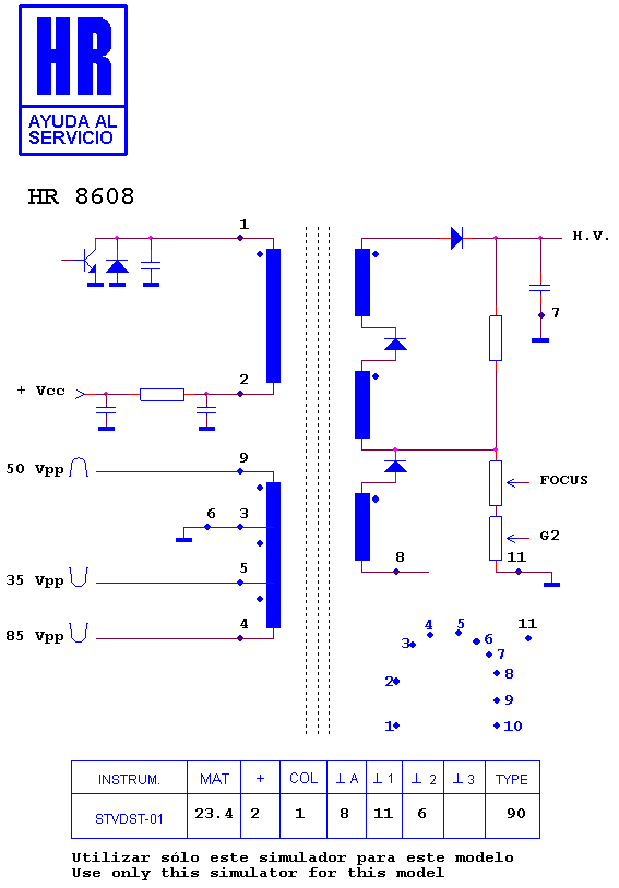 Schematic diagram for HR 8608