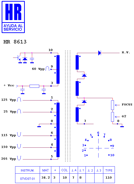 Schematic diagram for HR 8613