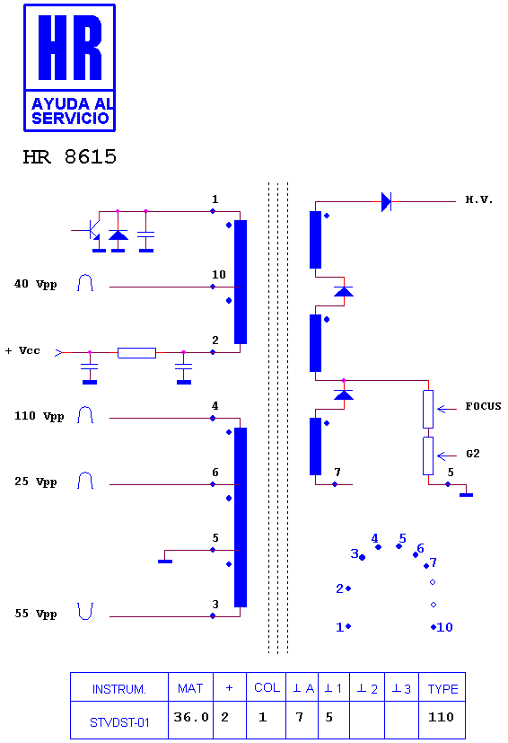 Schematic diagram for HR 8615
