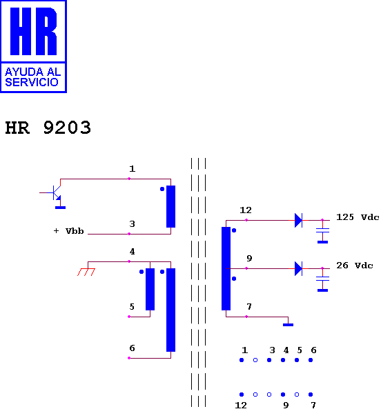 Schematic diagram for HR 9203