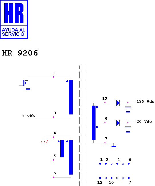 Schematic diagram for HR 9206