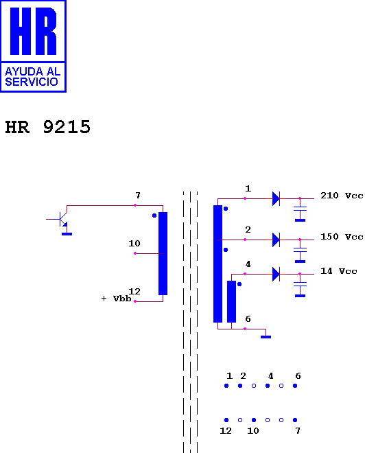 Schematic diagram for HR 9215