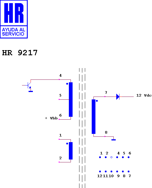 Schematic diagram for HR 9217