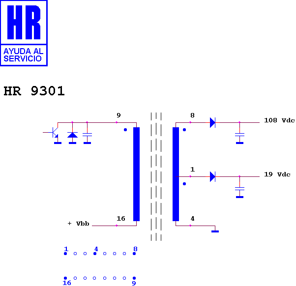 Schematic diagram for HR 9301