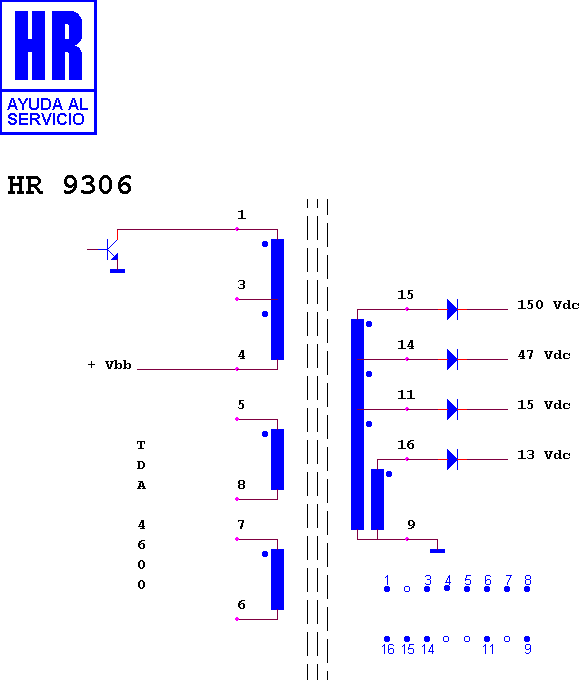 Schematic diagram for HR 9306