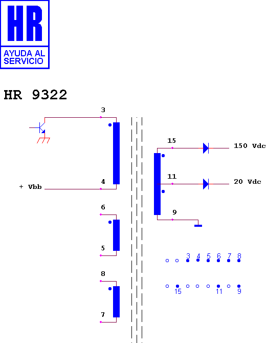 Schematic diagram for HR 9322