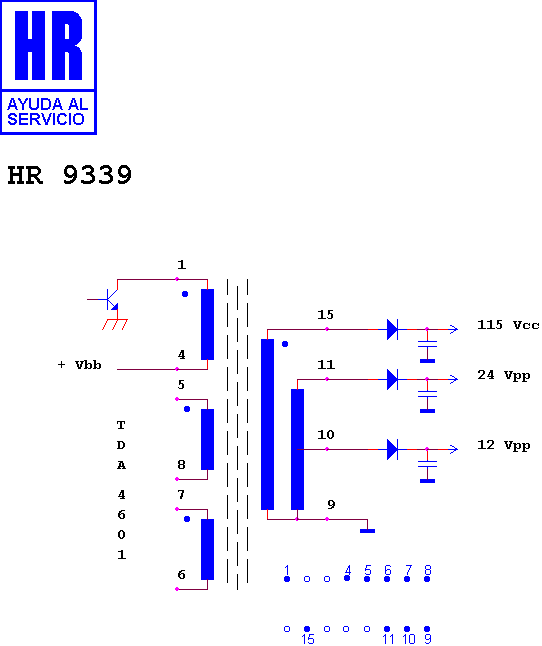 Schematic diagram for HR 9339
