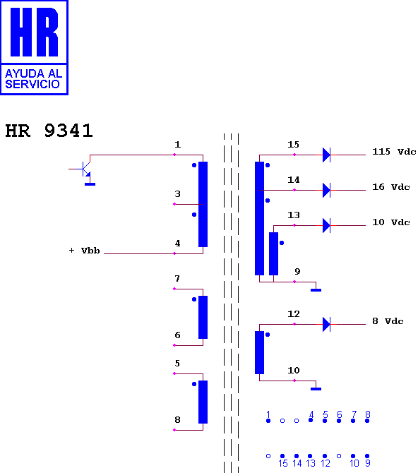 Schematic diagram for HR 9341