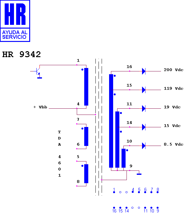 Schematic diagram for HR 9342