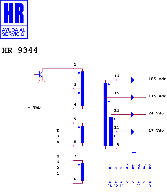 Schematic diagram for HR 9344