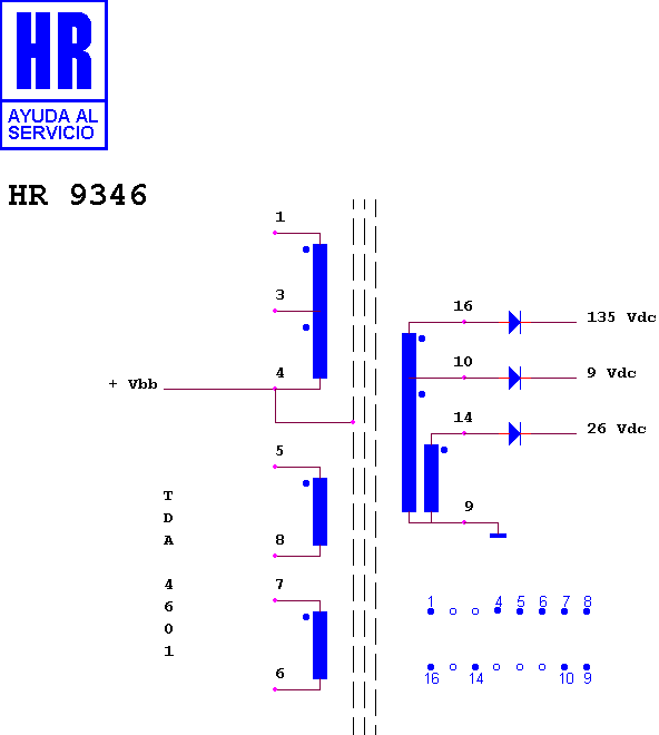Schematic diagram for HR 9346