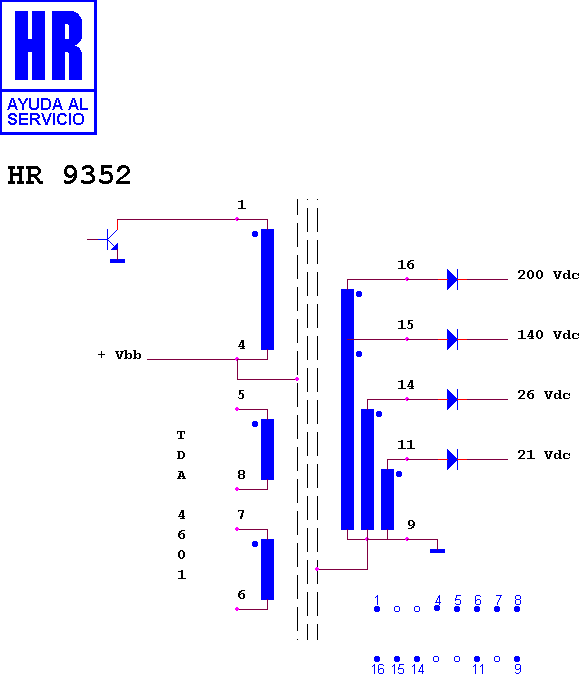 Schematic diagram for HR 9352
