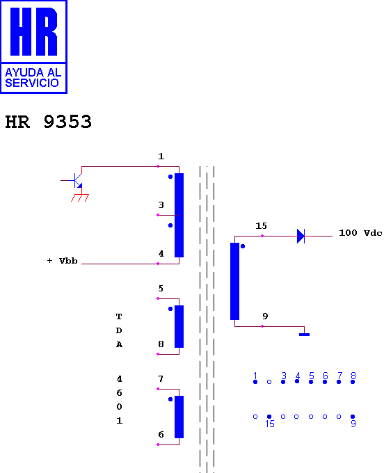 Schematic diagram for HR 9353