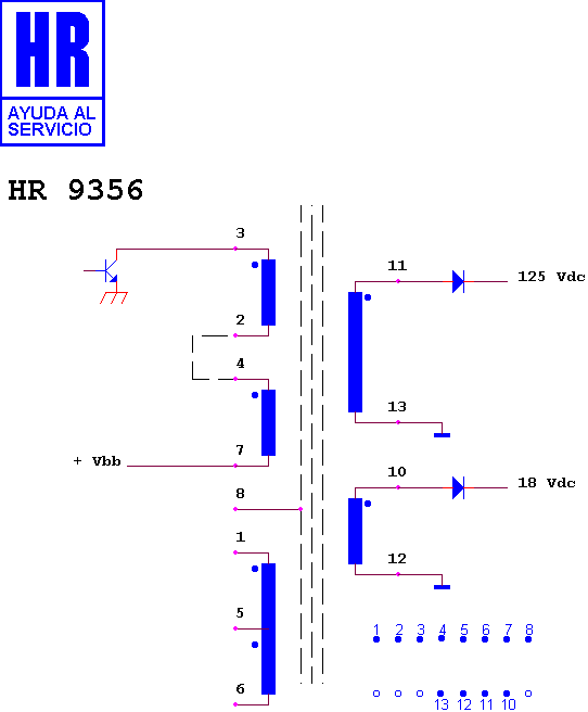 Schematic diagram for HR 9356