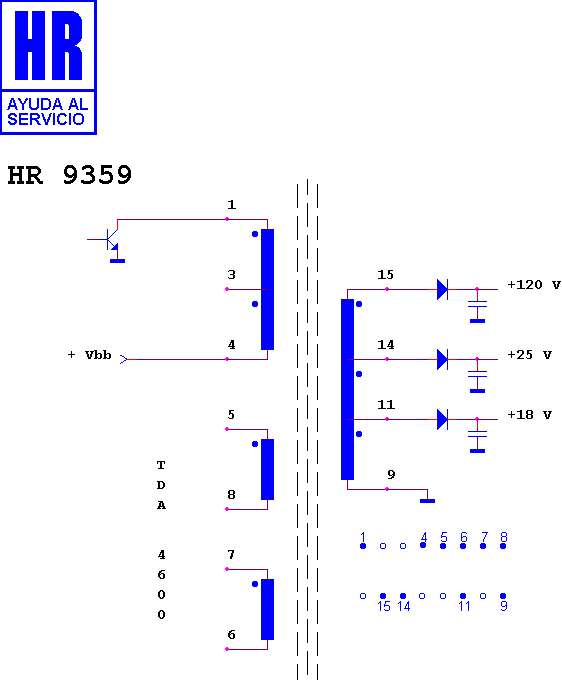 Schematic diagram for HR 9359