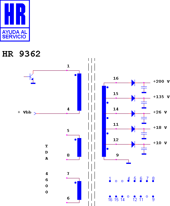 Schematic diagram for HR 9362