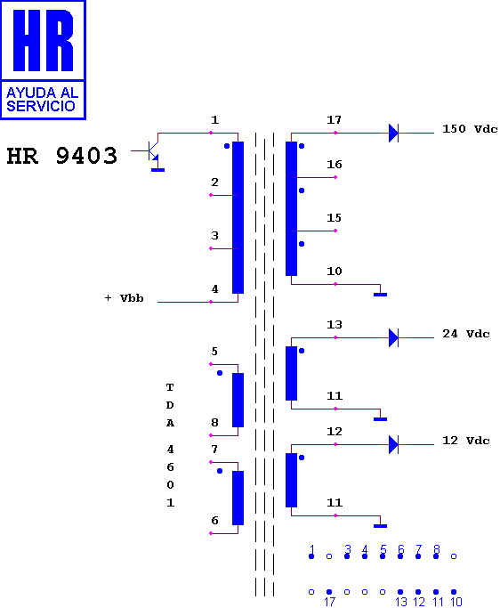 Schematic diagram for HR 9403