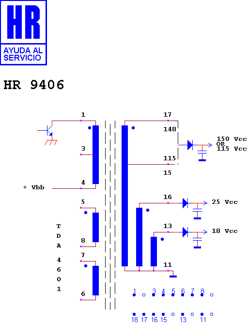 Schematic diagram for HR 9406