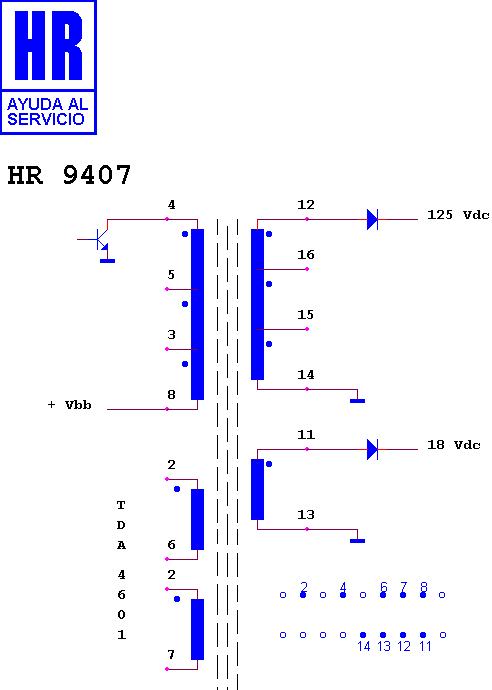 Schematic diagram for HR 9407