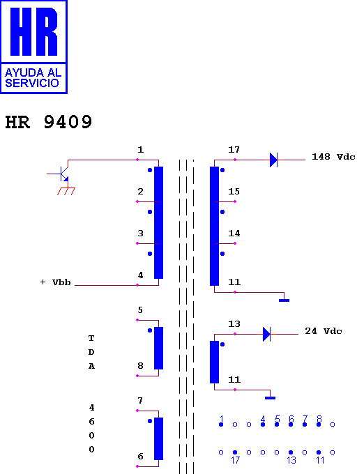 Schematic diagram for HR 9409