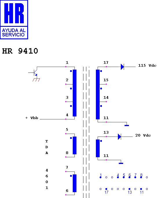 Schematic diagram for HR 9410