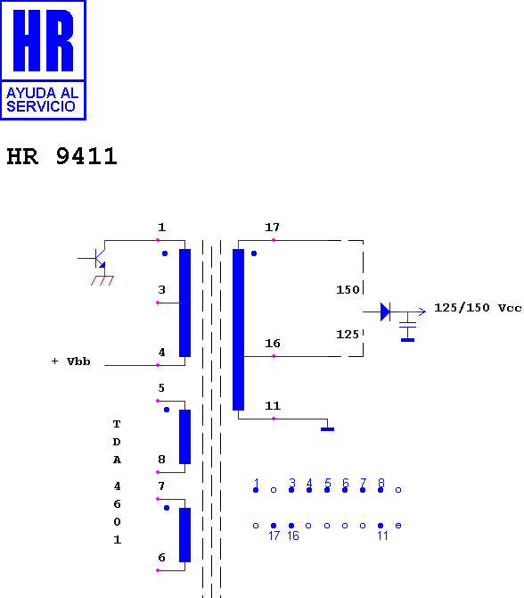 Schematic diagram for HR 9411