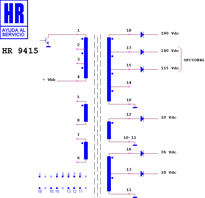 Schematic diagram for HR 9415